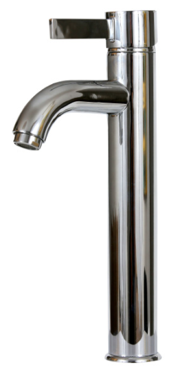 ברז פרח גבוה קבוע דגם 3019L ניקל 