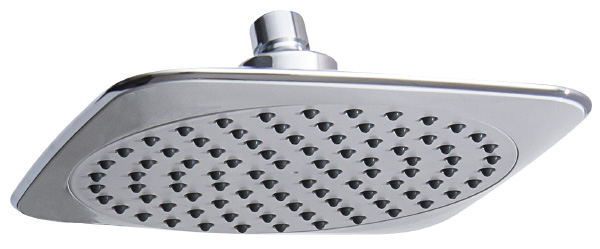 ראש גשם מרובע 200/200 מ"מ דגם 1831 לבן בשילוב ניקל 