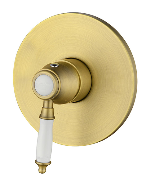 אינטרפוץ 3 דרך קומפלט בשילוב פורצלן דגם 7006 זהב מוברש  