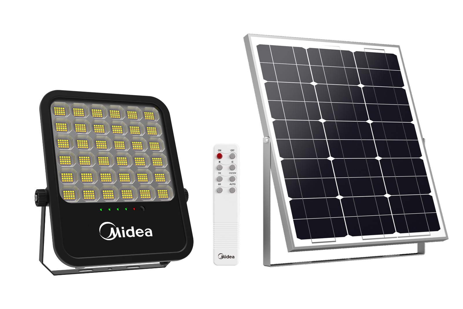 פנס הצפה סולארי CCT עם שלט MIDEA 300W