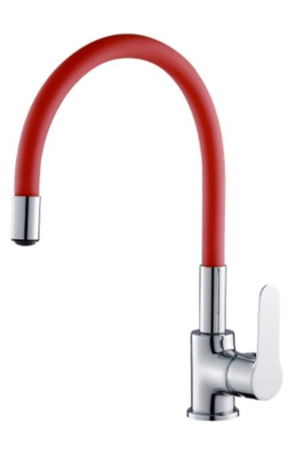 ברז DUCK עם פיה גמישה אדומה דגם 900M