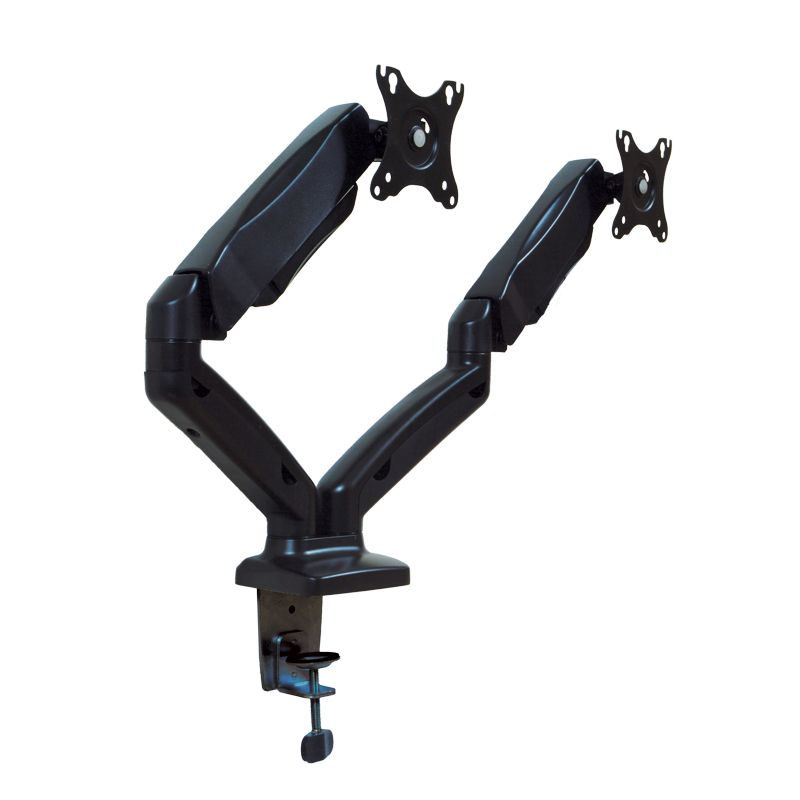 זרוע שולחנית + בוכנה לשני מוניטורים דגם MO2B