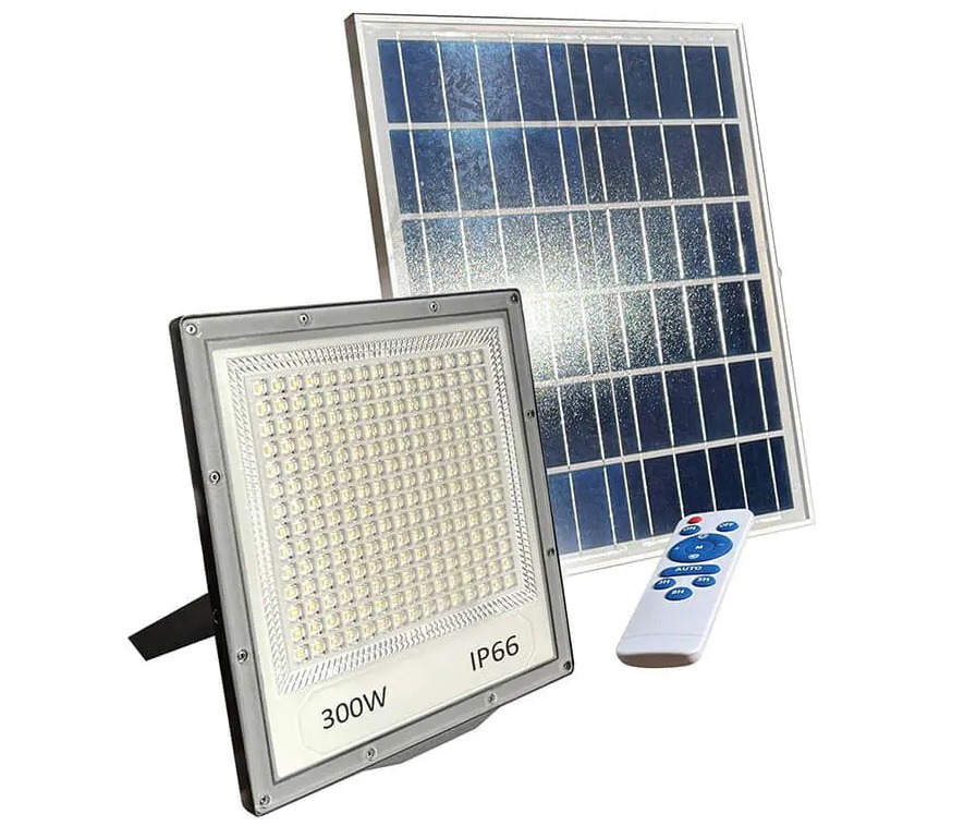 תאורת הצפה סולארית + שלט דגם 300W SOL