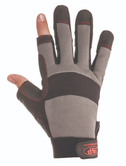 כפפות מגן מכניות שתי אצבעות חשופות דגם 3305