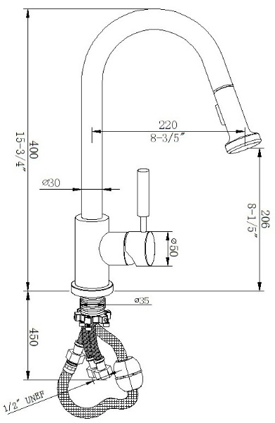 שרטוט ברז נשלף