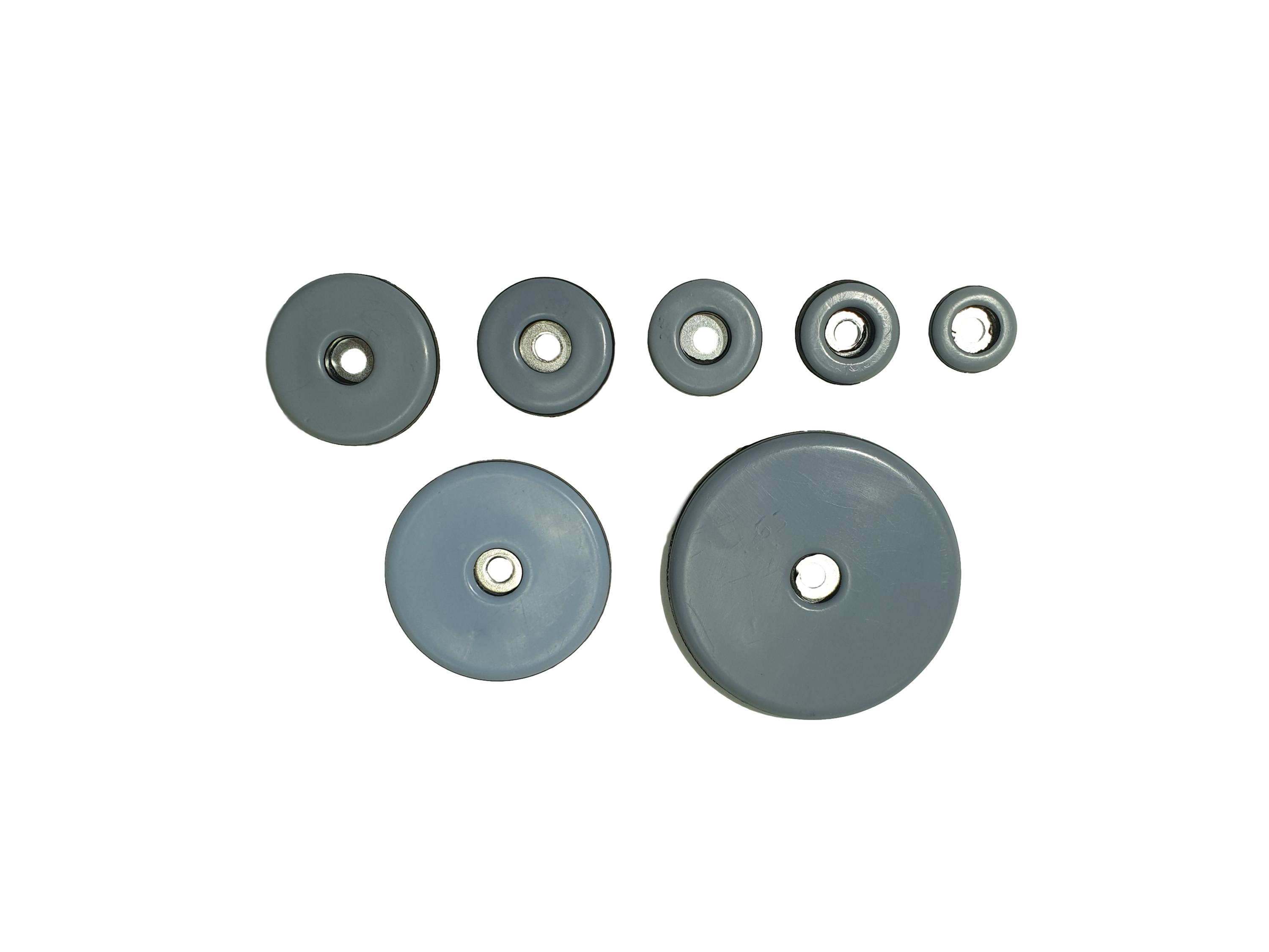 מחליק רהיטים טפלון עגול עם חור לבורג