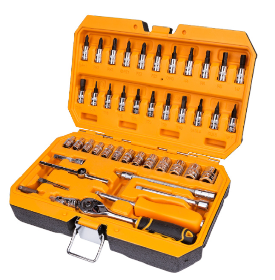 סט בוקסות + ביטים הינע 1/4" 46 חלקים דגם 14050