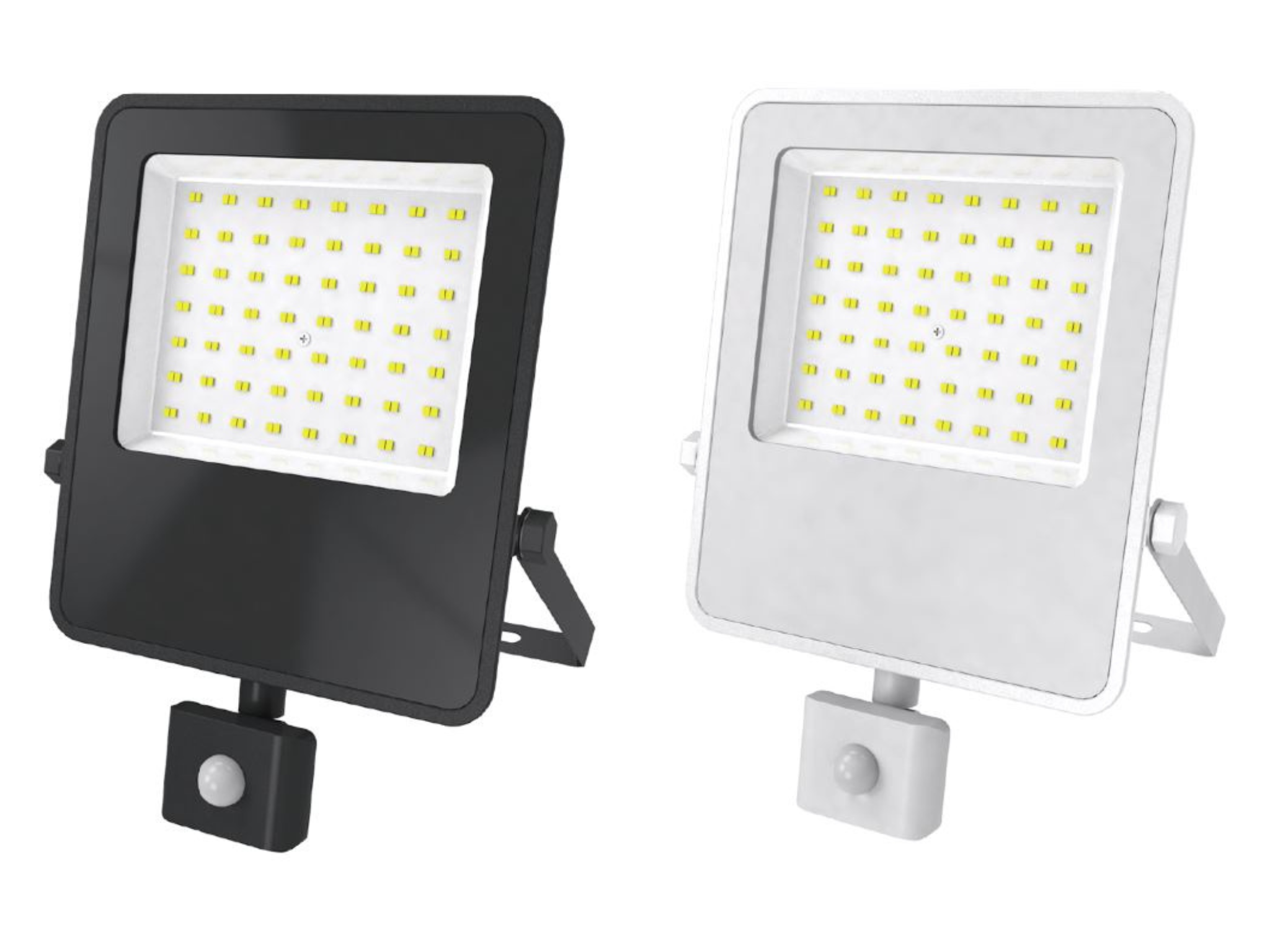 פנס הצפה 100W + חיישן גוף שחור/לבן DL/WW דגם VIVA